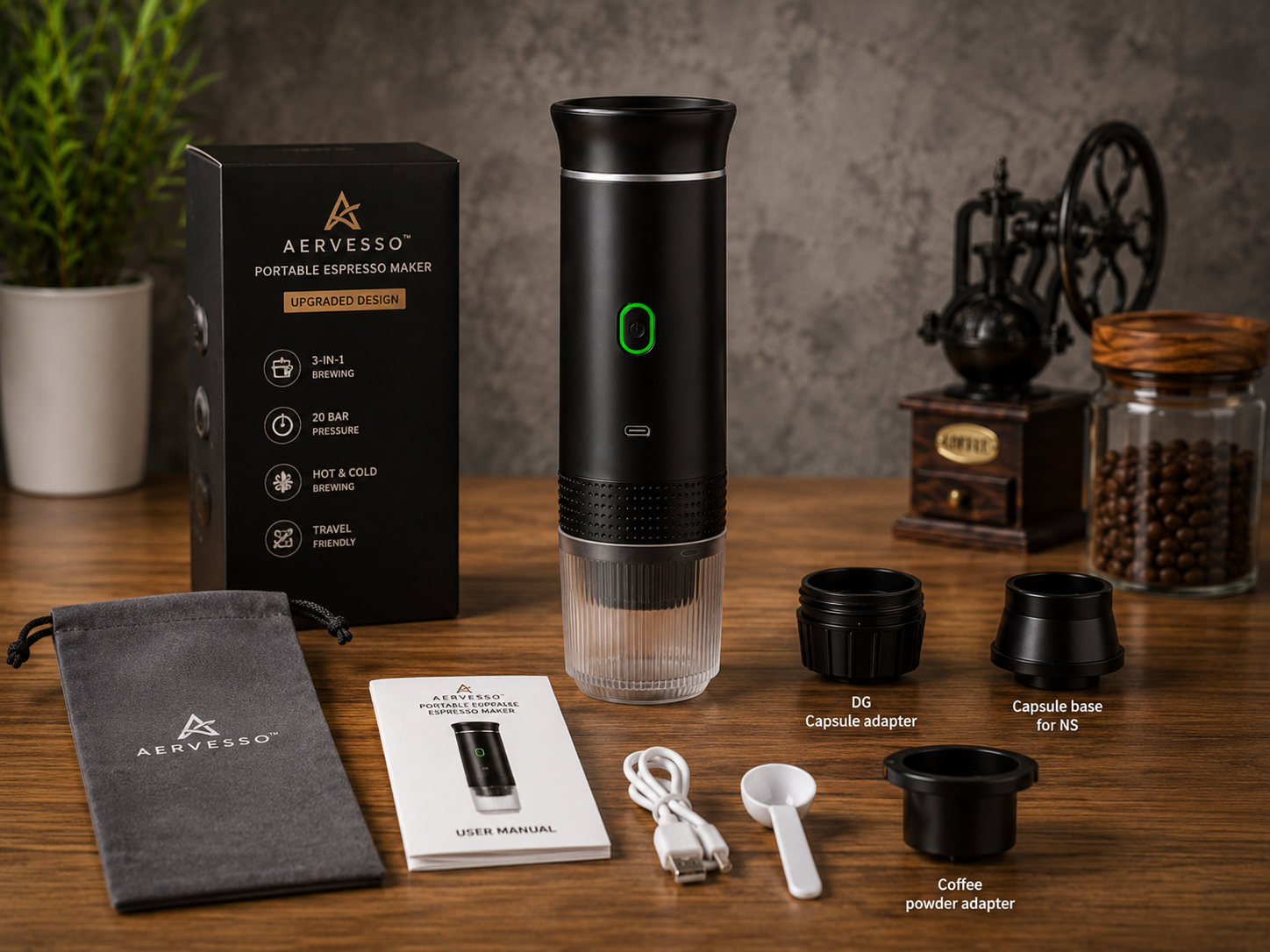 Aervesso™ Portable Espresso Maker