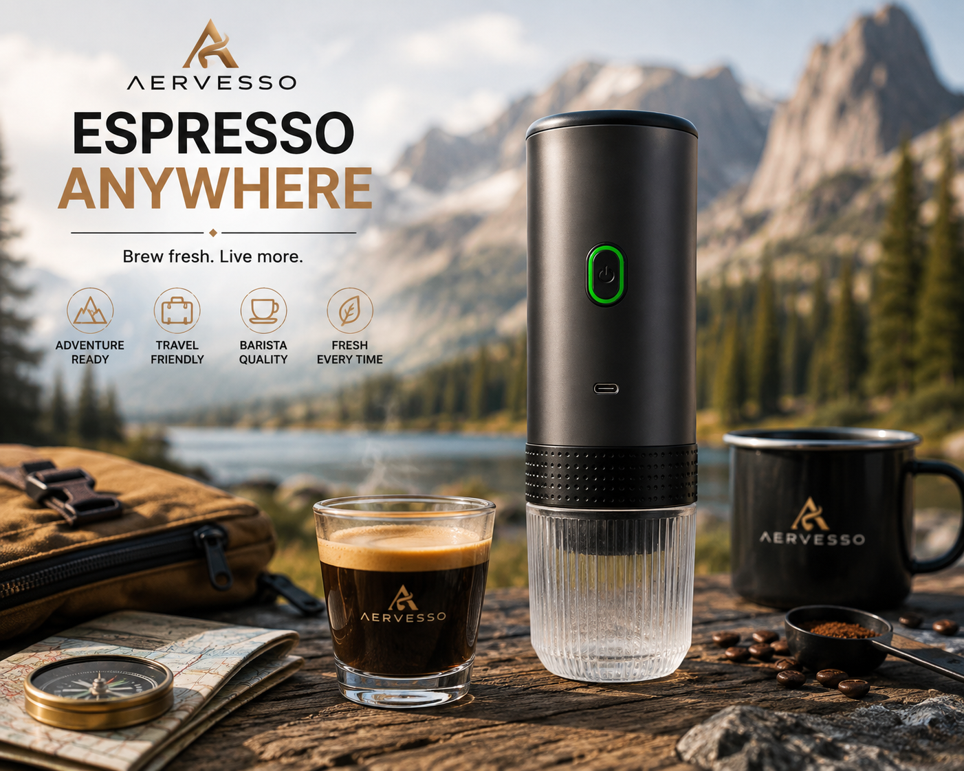 Aervesso™ Portable Espresso Maker